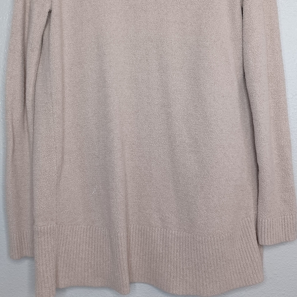 Barefoot Dreams Sz S Neutral Oatmeal Open Front Cardigan - Picture 6 of 13